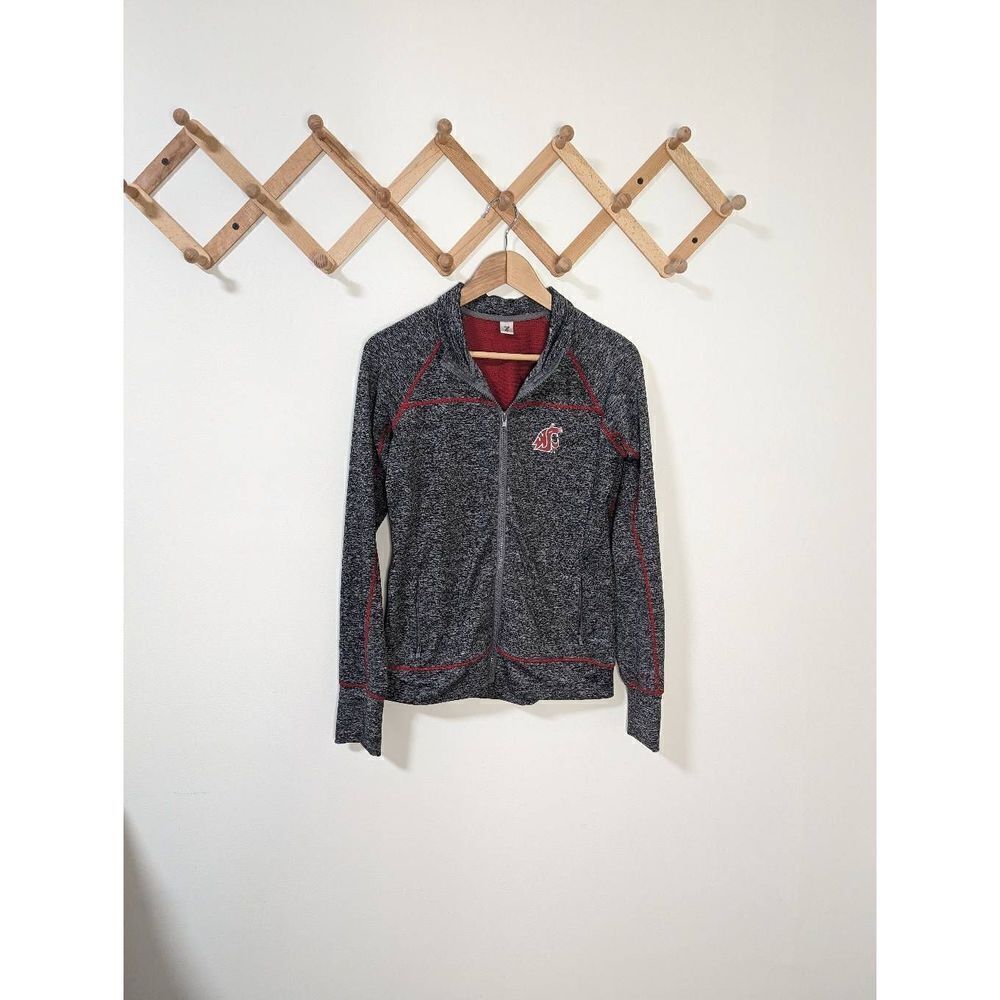 WSU Women's Cougars Long Sleeve Zip Up - Size M